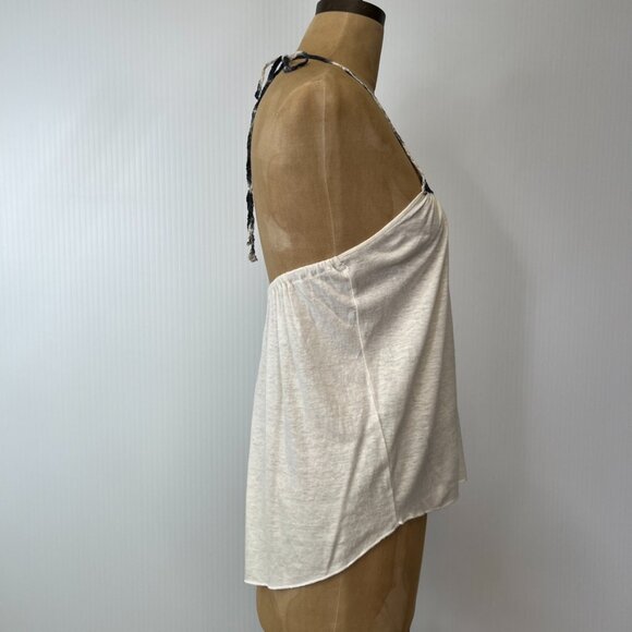 Billabong Blouse Women Small Crochet Sleeveless Halter Tie Beach Party Core Ex - Picture 4 of 11